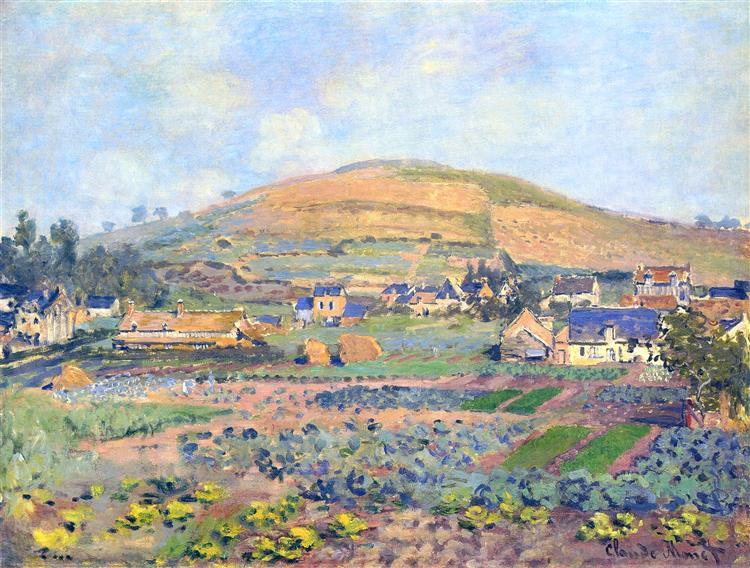 Mount riboudet a Rouen in primavera - 1872