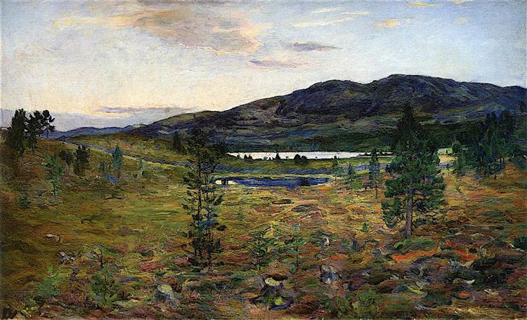 La montagne Einundfjell - 1897