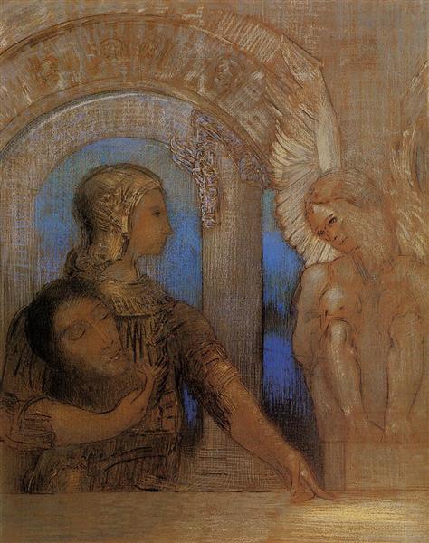 The Mystic Knight (Oedipus and the Sphinx) - 1869