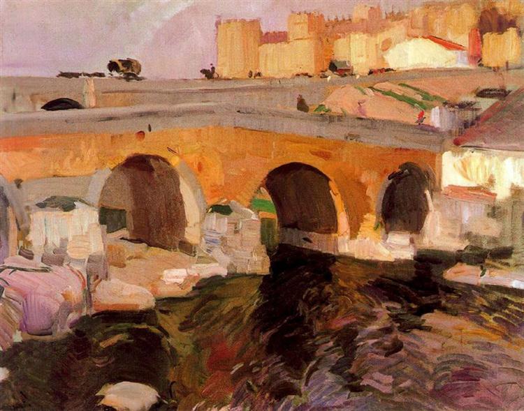 A antiga ponte de Ávila - 1910