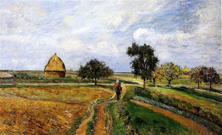 L'ancienne route d'Ennery à Pontoise - 1877