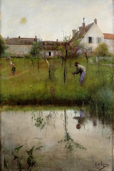 Le vieil homme et les nouveaux arbres - 1883