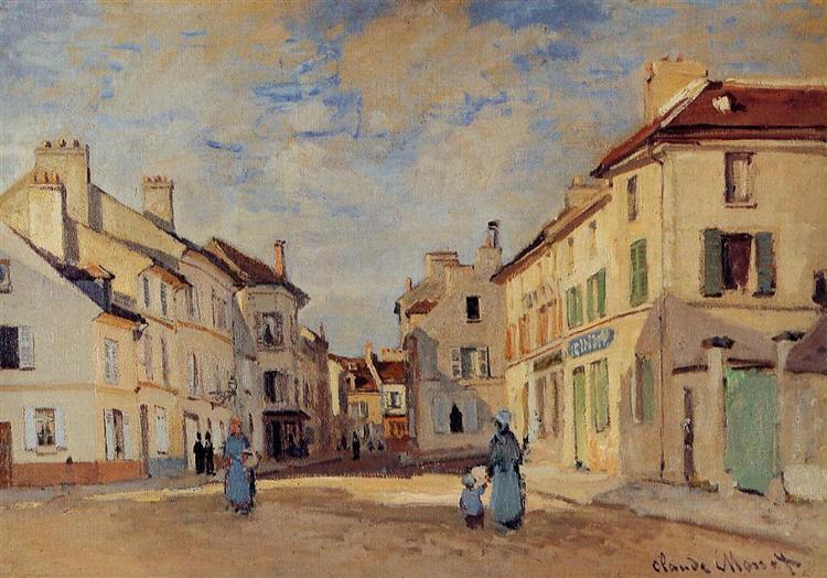 La vieille rue de la Chaussee - Argenteuil - 1872