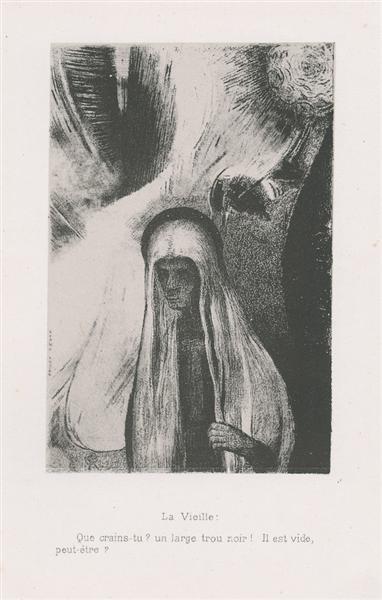 The Old Woman: What Are You Afraid Of? A Great Black Hole! Perhaps It Is A Void (Plate 19) - 1896