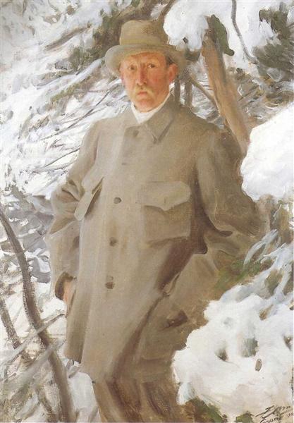 Il pittore Bruno Liljafors - 1906