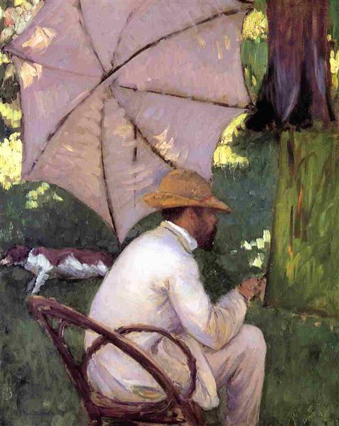 Le peintre sous son parapluie - 1878