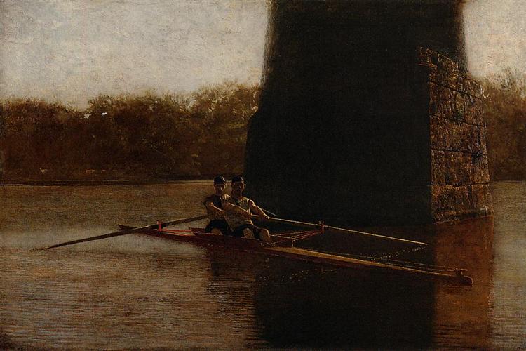 La coppia di shell di canottaggio - 1872