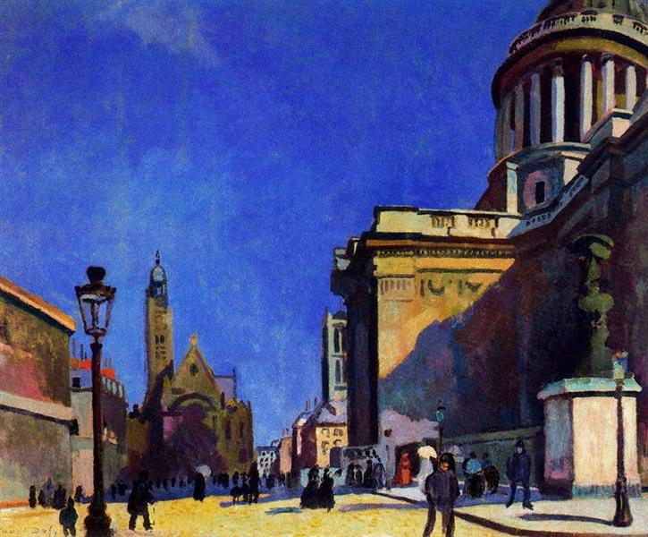 The Pantheon and St. Etienne-Du-Mont-1904