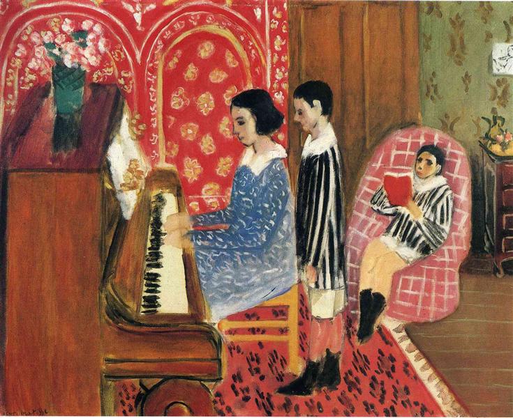 The piano lesson 1923 