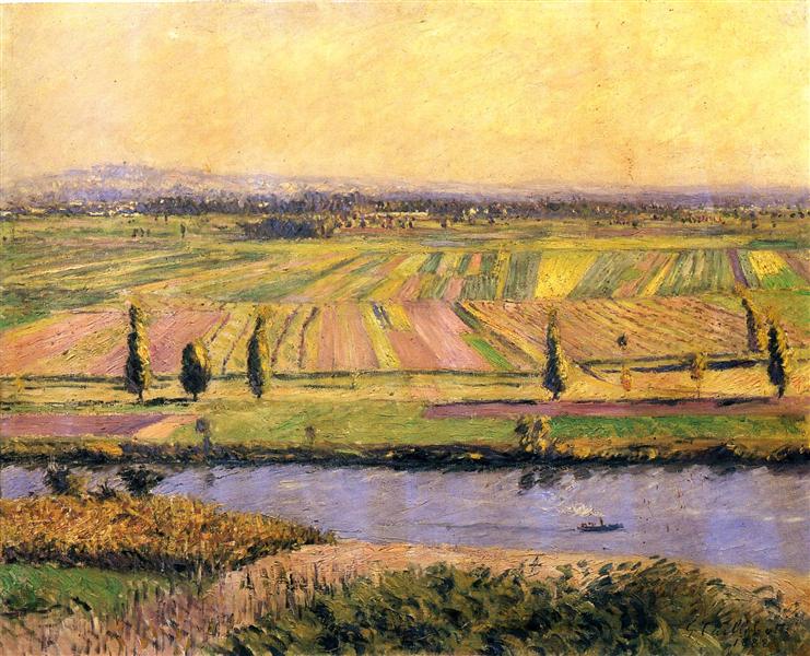 The gennevilliers plain from the Colinas de Argenteuil - 1888