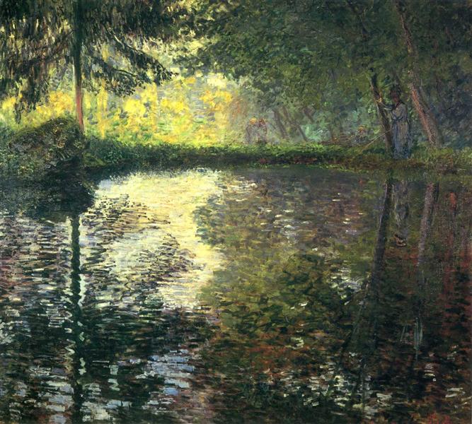 Der Montgeron -Teich - 1876