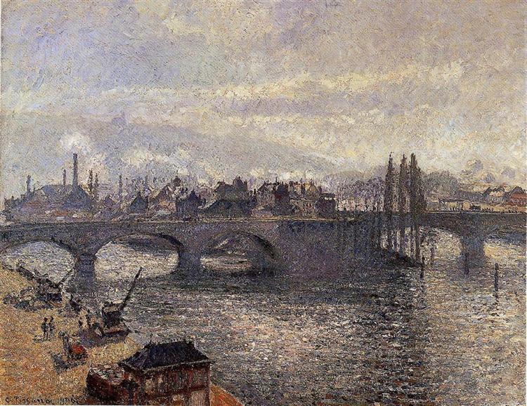 El Pont Corneille - Rouen - Efecto Mañana - 1896