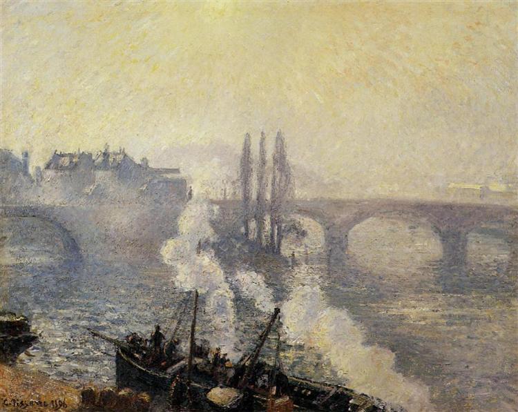 The Pont Corneille - Rouen - Fog du matin - 1896