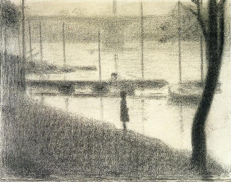 Le pont Coubevoie - 1886