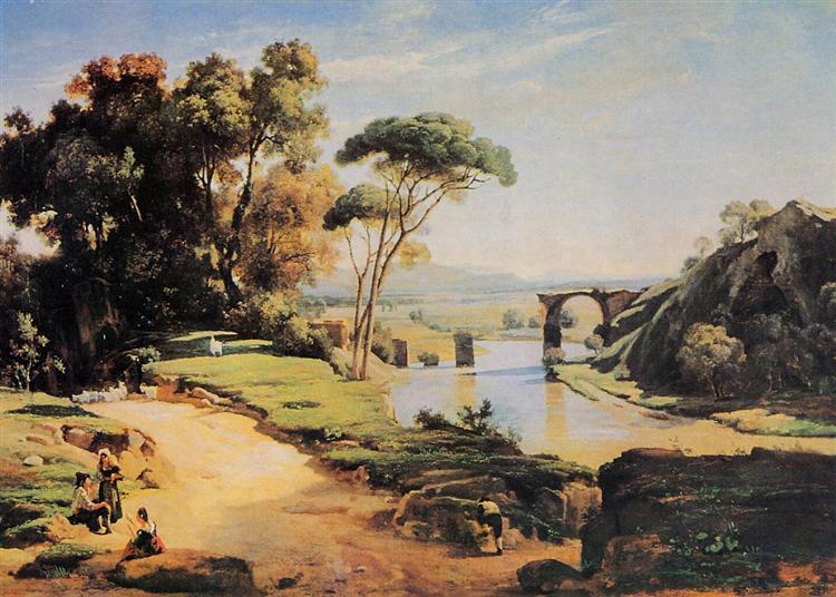 Die Narni -Brücke - 1827