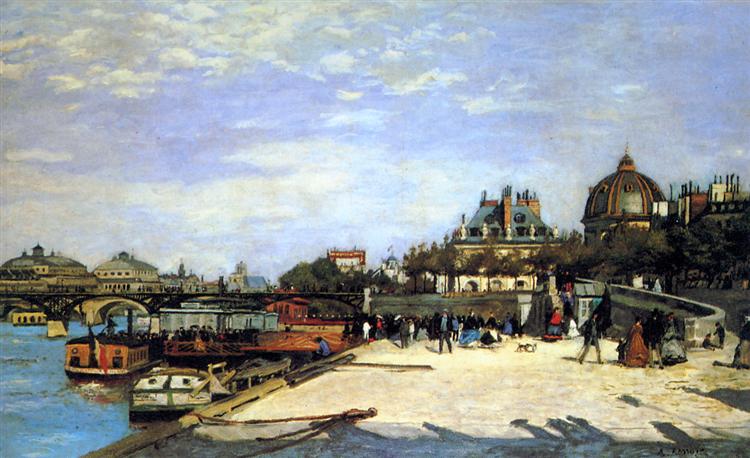 The Pont des Arts and the Institute of France - 1867