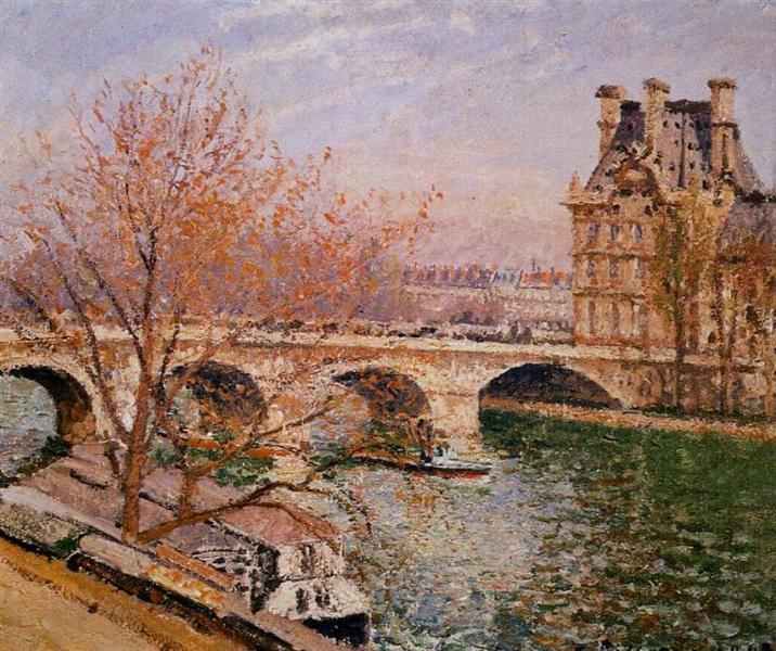 Le pont royal et le pavillon Flore - 1903