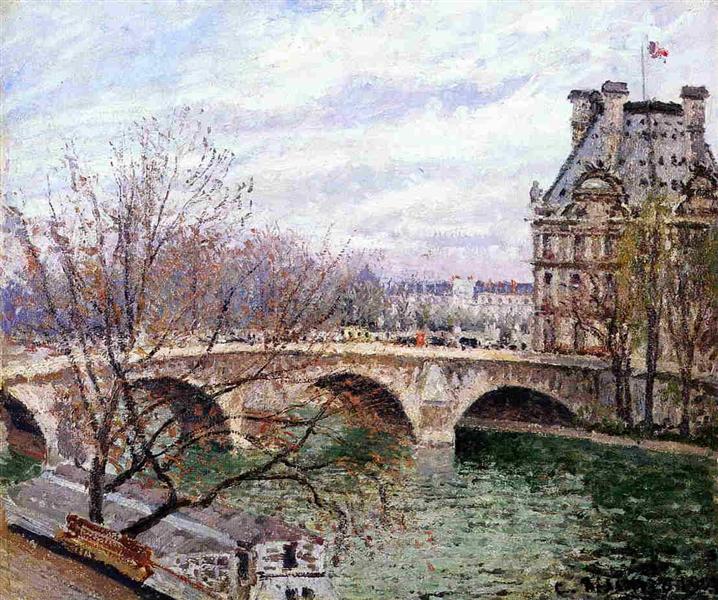 Pont Royal et Pavillon de Flore - 1903