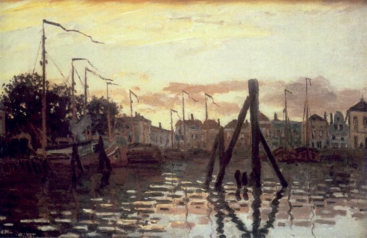 Le port de Zandam - 1871