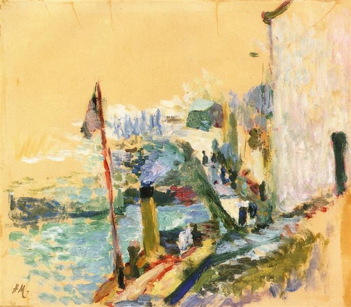 Der Hafen von Belle Isle Sur Mer 1897