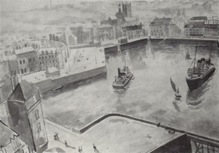 Le port de Dieppe - 1929