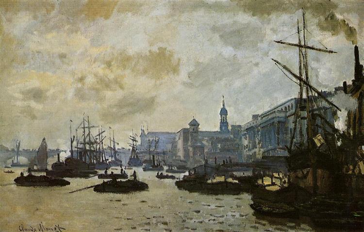 Il porto di Londra - 1871