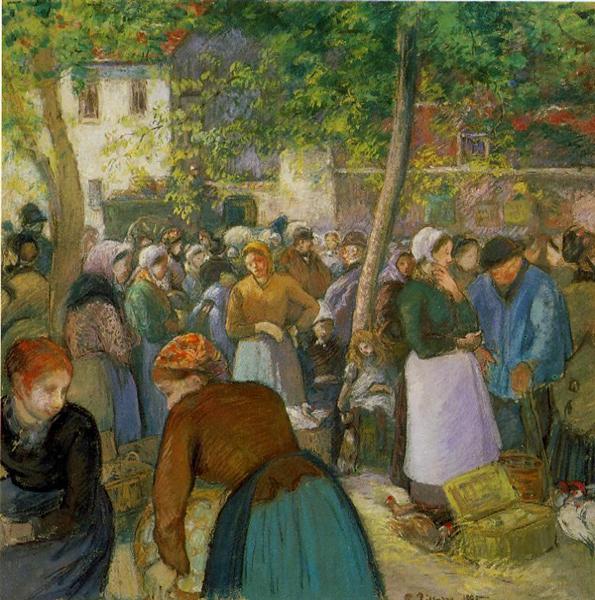 The Poultry Market - 1885