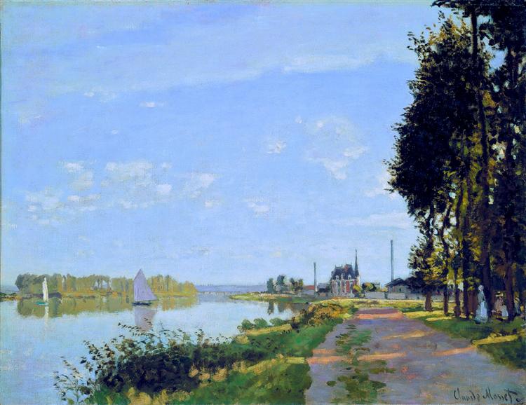 El Paseo Marítimo De Argenteuil - 1872