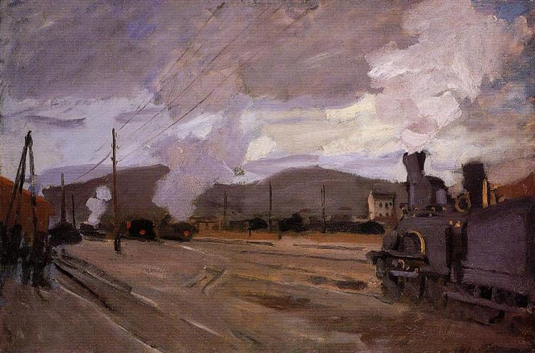 La gare d'Armienteuil - 1872