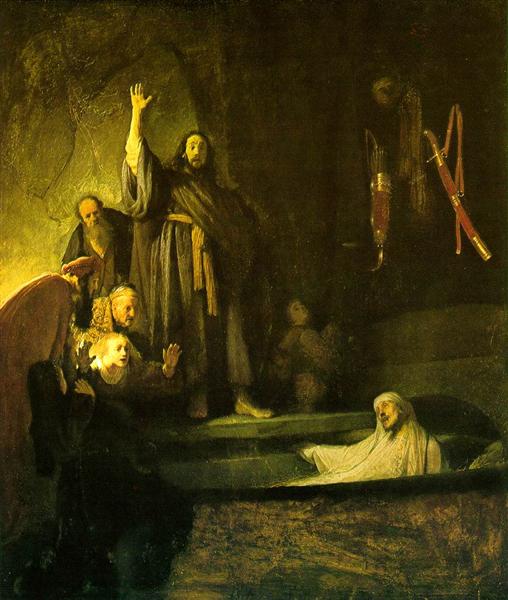 The resurrection of Lázaro - 1630