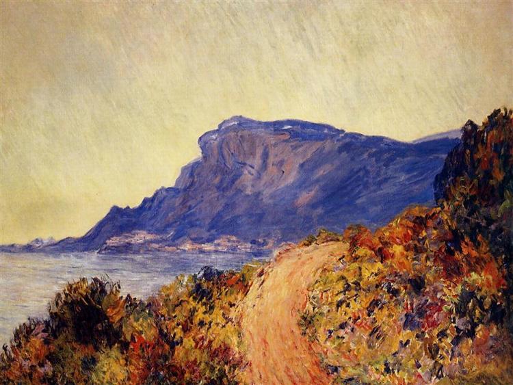 Die rote Route in Cap Martin - in der Nähe von Menton - 1884