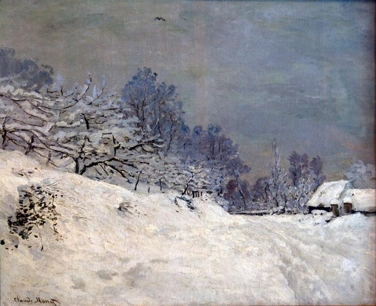 Die Straße vor der Saint -simenon Farm im Winter - 1867