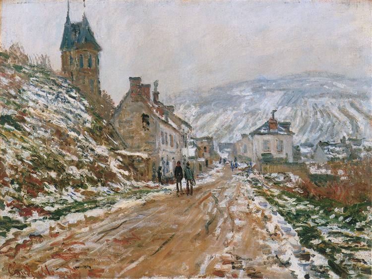 Le chemin de Vetheuil en hiver - 1879