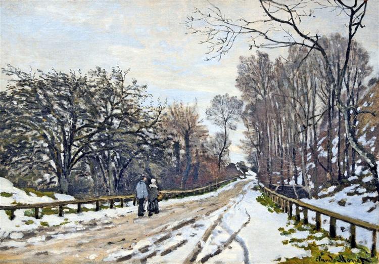 Die Straße zur Farm von Saint -simeon - 1867