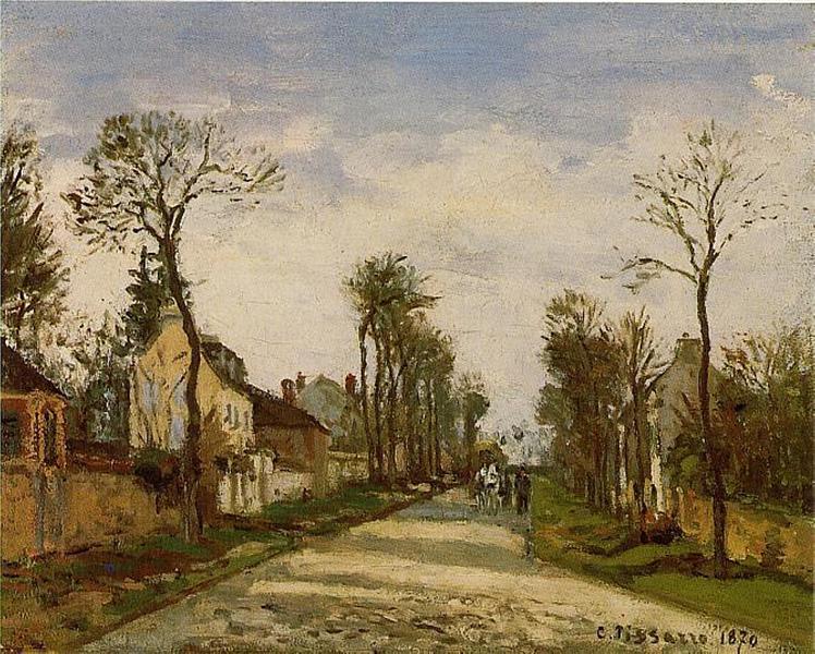 O caminho para Versalhes em Louveciennes - 1870