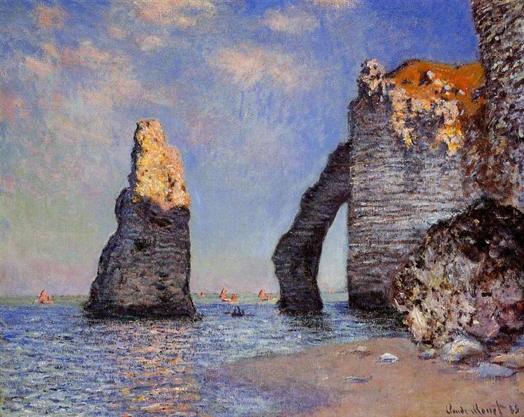 The Needle of the Rock a Porte D'Aval - 1885