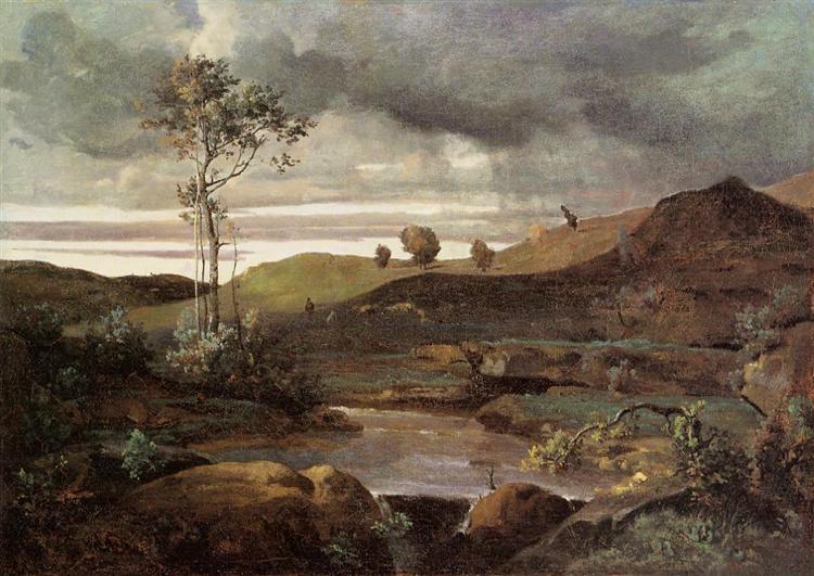 La campagna romana in inverno - 1830