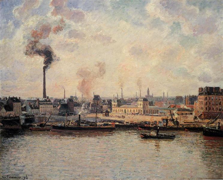 The Saint Sever - Rouen Dock - 1896