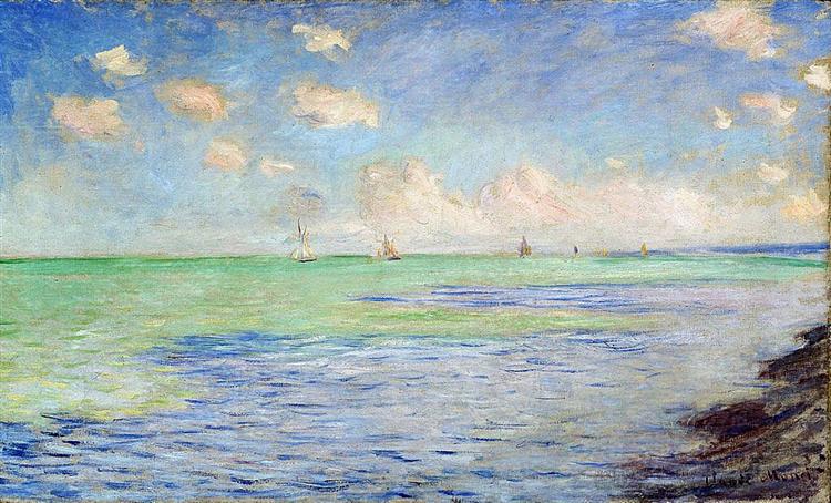 The Sea at Pourville - 1882