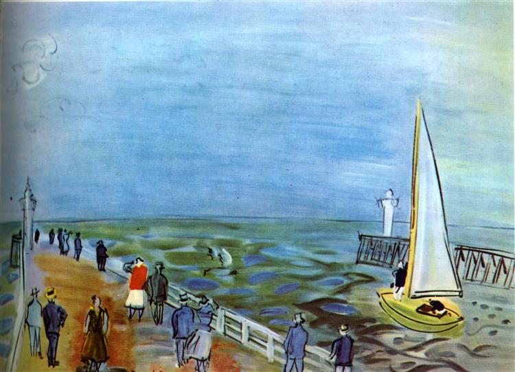 La mer à Deauville - 1935