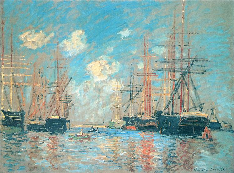 Das Meer - Hafen von Amsterdam - 1874