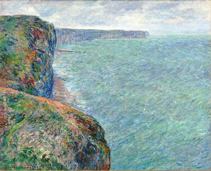 La mer vue des falaises de FEMP - 1881