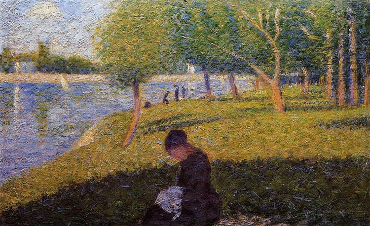 Estudo para 'Uma Tarde de Domingo na Ilha de La Grande Jatte' - 1886