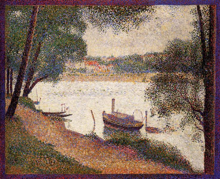 The Seine on La Grande Jatte in Spring - 1888