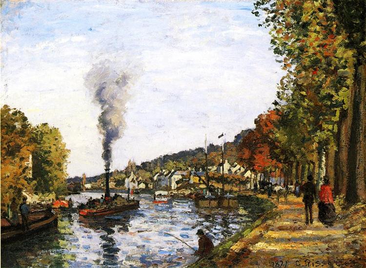 Die Seine in Marly - 1871