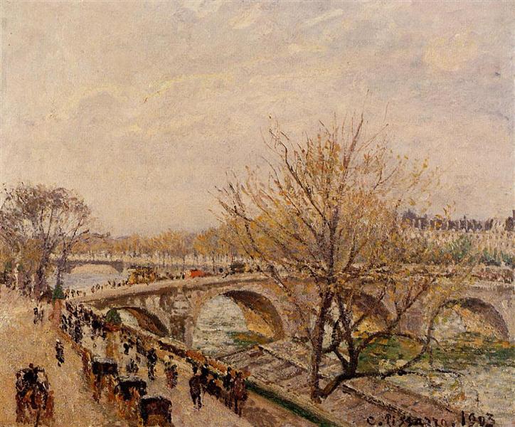 Sena w Paryżu - Pont Royal - 1903