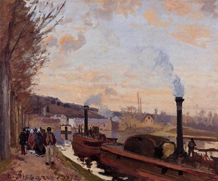 La Seine à Port Marly - 1872