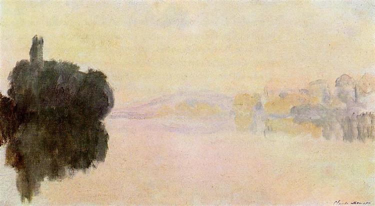 The Seine at Port-Villez - Pink Effect - 1894