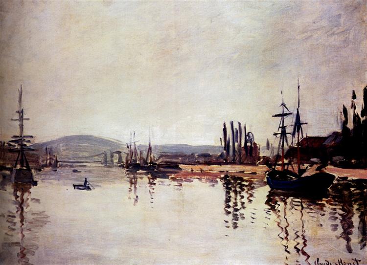 The Seine Below Rouen - 1872