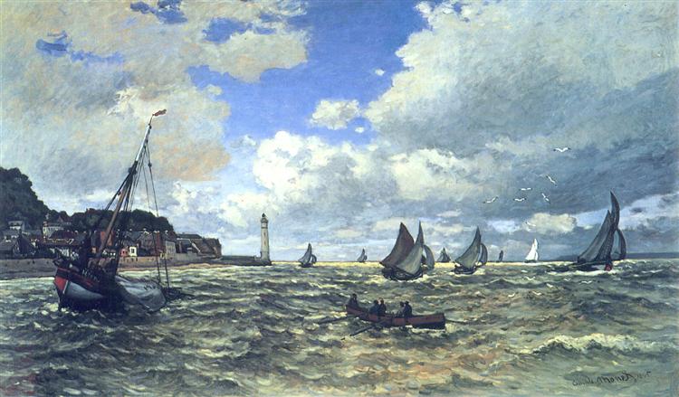 La Seine Estario à Honfluer - 1865